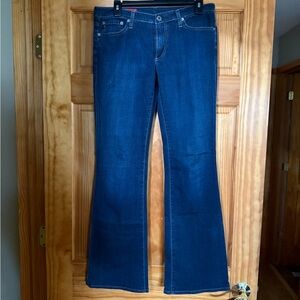 AG Adriano Goldschmied Dark Blue Flare Jeans
